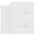 Cadre de lit avec LED sans matelas blanc 100x200 cm