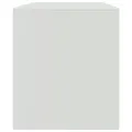 Meuble TV blanc 99x39x44 cm acier