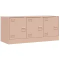 Meuble TV rose 99x39x44 cm acier