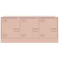 Meuble TV rose 99x39x44 cm acier