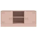 Meuble TV rose 99x39x44 cm acier