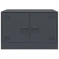 Table basse anthracite 67x50x44 cm acier