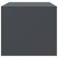 Table basse anthracite 67x50x44 cm acier