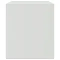 Meuble TV blanc 67x39x44 cm acier
