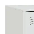 Meuble TV blanc 67x39x44 cm acier