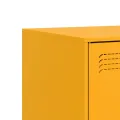 Meuble TV jaune moutarde 99x39x44 cm acier