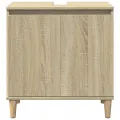 Meuble d'évier chêne sonoma 58x33x60 cm bois d'ingénierie