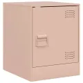 Tables de chevet 2 pcs rose 34,5x39x44 cm acier