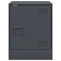 Tables de chevet 2 pcs anthracite 34,5x39x44 cm acier