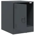 Tables de chevet 2 pcs anthracite 34,5x39x44 cm acier