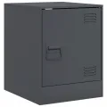 Tables de chevet 2 pcs anthracite 34,5x39x44 cm acier