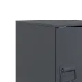 Tables de chevet 2 pcs anthracite 34,5x39x44 cm acier
