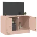 Meuble TV rose 67x39x44 cm acier