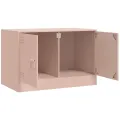 Meuble TV rose 67x39x44 cm acier