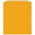 Meubles TV 2 pcs jaune moutarde 67x39x44 cm acier