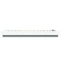 Cadre de lit avec lumières LED sans matelas blanc 90x200 cm