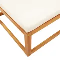 Salon de jardin avec coussins 3 pcs bois massif d'acacia