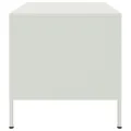 Table basse blanc 68x50x50,5 cm acier