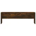 Meuble TV chêne fumé 120x40x40 cm bois d'ingénierie