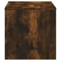 Meuble TV chêne fumé 120x40x40 cm bois d'ingénierie