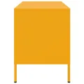 Meubles TV 2 pcs jaune moutarde 68x39x50,5 cm acier