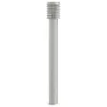 Lampadaires d'extérieur 3 pcs argenté 110 cm acier inoxydable