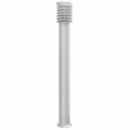 Lampadaires d'extérieur 3 pcs argenté 110 cm acier inoxydable
