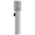 Lampadaires d'extérieur et sortie 3pcs argenté acier inoxydable