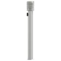 Lampadaires d'extérieur et sortie 3pcs argenté acier inoxydable
