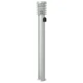 Lampadaires d'extérieur et sortie 3pcs argenté acier inoxydable