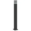 Lampadaire d'extérieur noir 110 cm aluminium