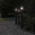 Lampadaire d'extérieur noir 110 cm aluminium