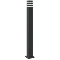 Lampadaire d'extérieur noir 110 cm aluminium