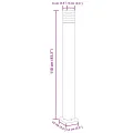 Lampadaire d'extérieur noir 110 cm aluminium