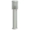 Lampadaire d'extérieur argenté 60 cm acier inoxydable