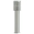 Lampadaire d'extérieur argenté 60 cm acier inoxydable