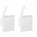 Appliques murales LED d'extérieur 2 pcs blanc