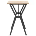 Table à manger cadre en Y 100x50x75 cm bois de pin massif acier