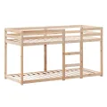 Lit superposé sans matelas 90x200 cm bois de pin massif