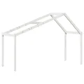 Lit superposé sans matelas blanc 90x200 cm bois de pin massif