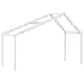 Lit superposé sans matelas blanc 80x200 cm bois de pin massif