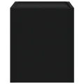 Tables de chevet murales 2 pcs noir 45x30x35 cm