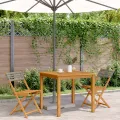 Chaises de bistrot lot de 2 gris bois massif d'acacia et rotin