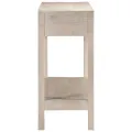 Table console blanc 110x35x75 cm bois de manguier solide