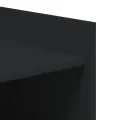 Armoire à chaussures noir 74,5x37,5x100 cm bois d'ingénierie