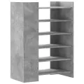 Armoire à chaussures gris béton 74,5x37,5x100 cm