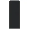 Armoire à chaussures noir 52x37,5x100 cm bois d'ingénierie