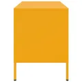 Meuble TV jaune moutarde 68x39x50,5 cm acier