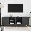 Meubles TV 2 pcs noir 68x39x50,5 cm acier
