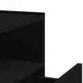 Tables de chevet murales 2 pcs noir 45x30x35 cm